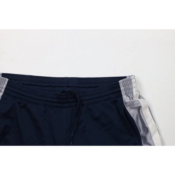 Vintage Nike Mens XL Travis Scott Mini Swoosh Heavy Mesh Basketball Shorts Blue - Picture 2 of 11